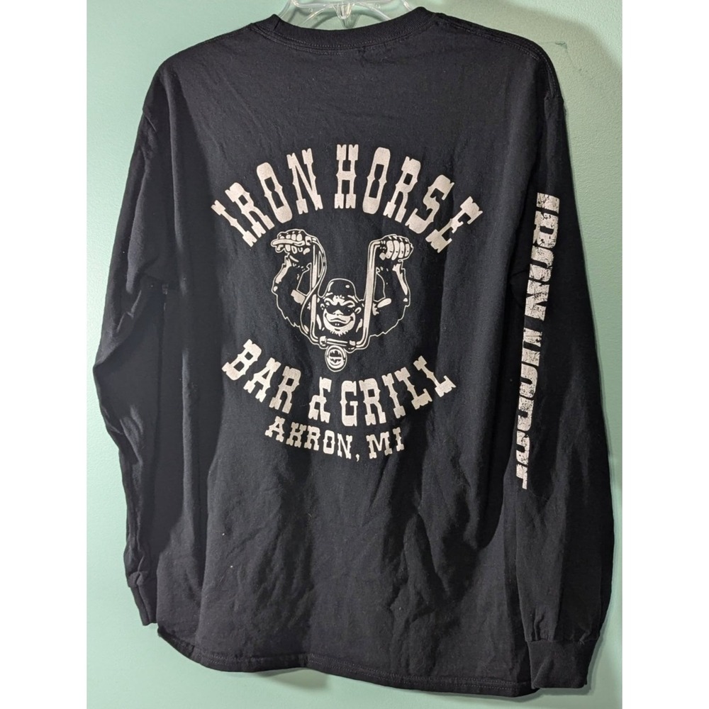 Iron Horse Bar & Grill Long Sleeve Shirt Size Medium 100% Cotton